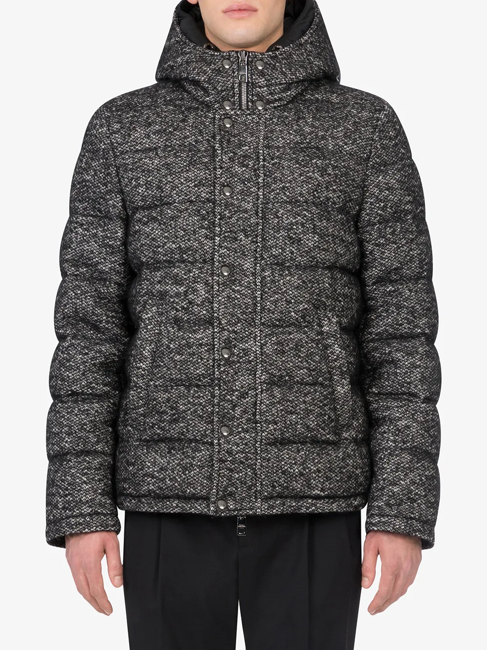 фото Dolce & gabbana kids пуховик с капюшоном