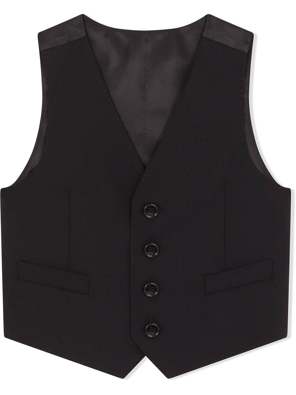 

Dolce & Gabbana Kids v-neck 4-button waistcoat - Blue