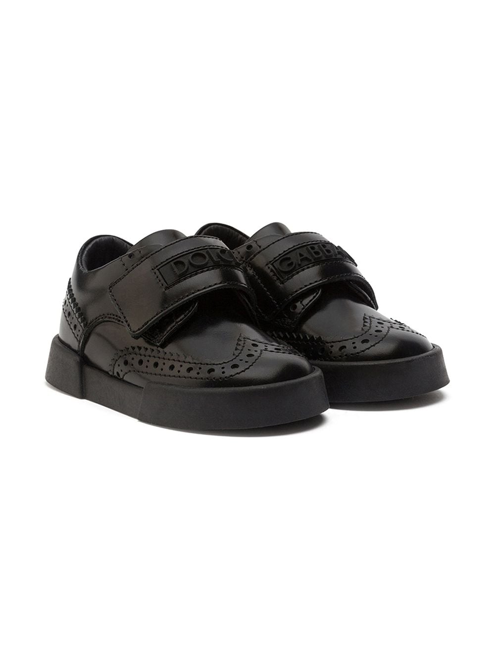 

Dolce & Gabbana Kids Portofino brogue-detailed sneakers - Black