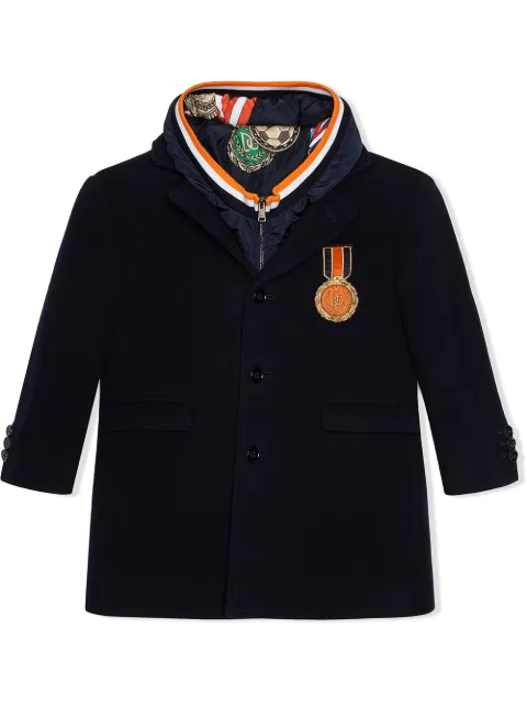 Dolce & Gabbana Kids معطف بهودي وزينة معدنية
