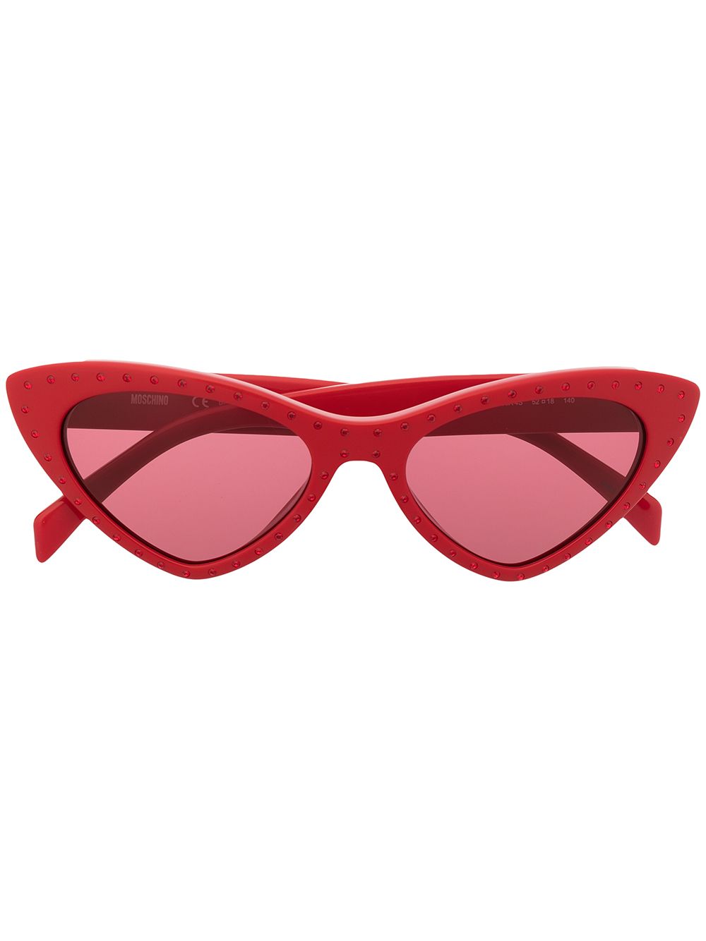 фото Moschino eyewear солнцезащитные очки в оправе 'кошачий глаз'