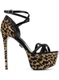 Philipp Plein platform heeled sandals - Neutrals