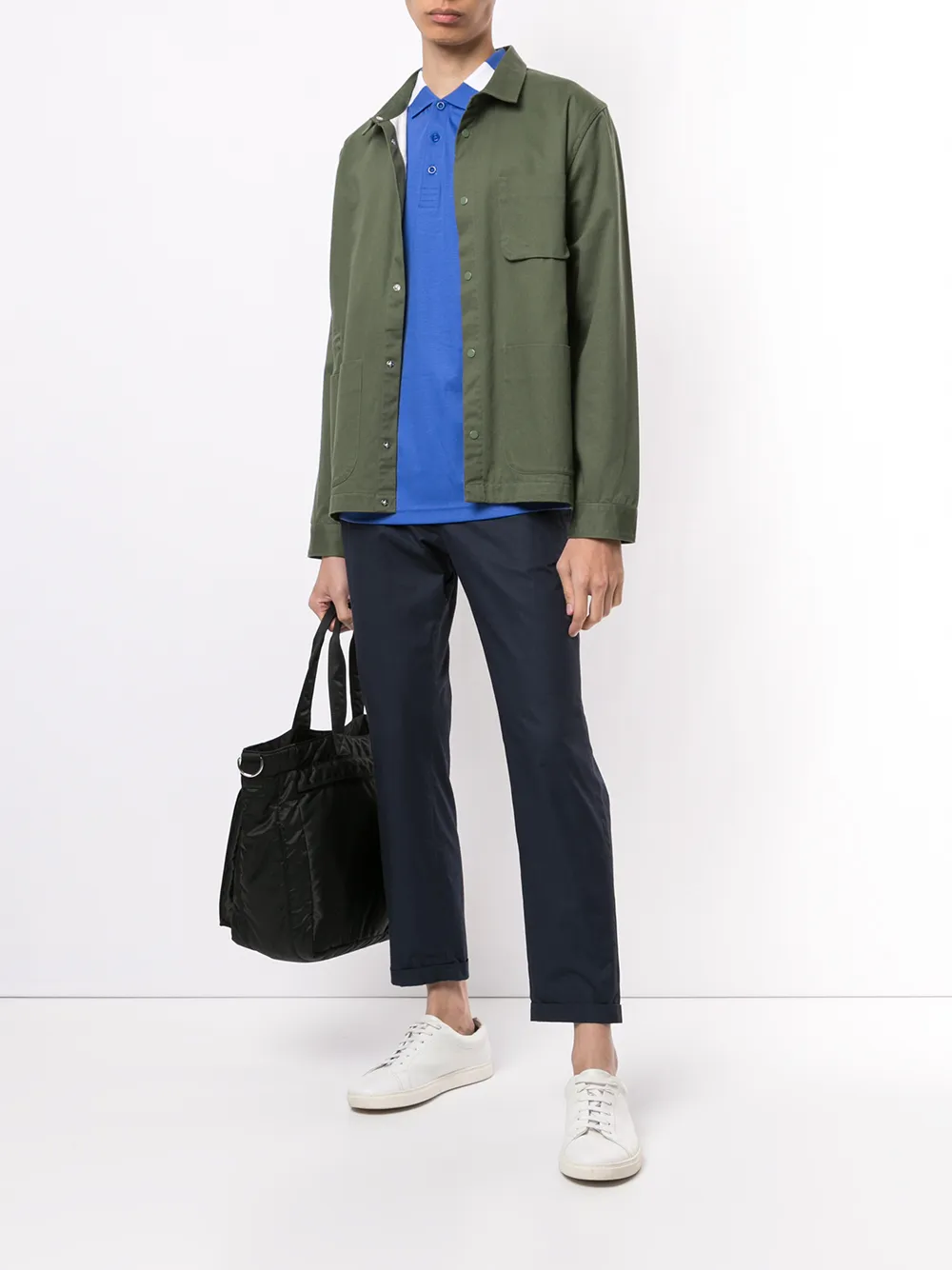 фото Boss рубашка поло с отделкой в полоску