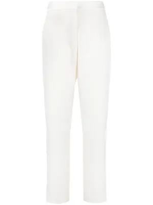 balmain striped high waisted flare pants