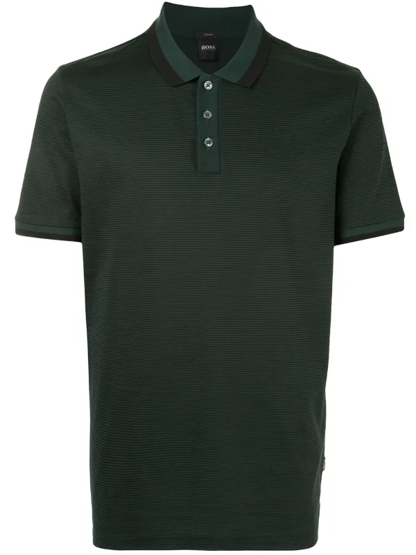 black polo button up