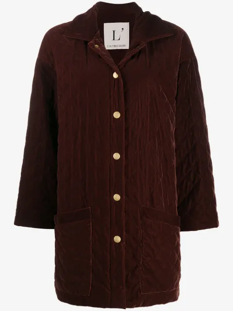 L'Autre Chose quilted velvet jacket