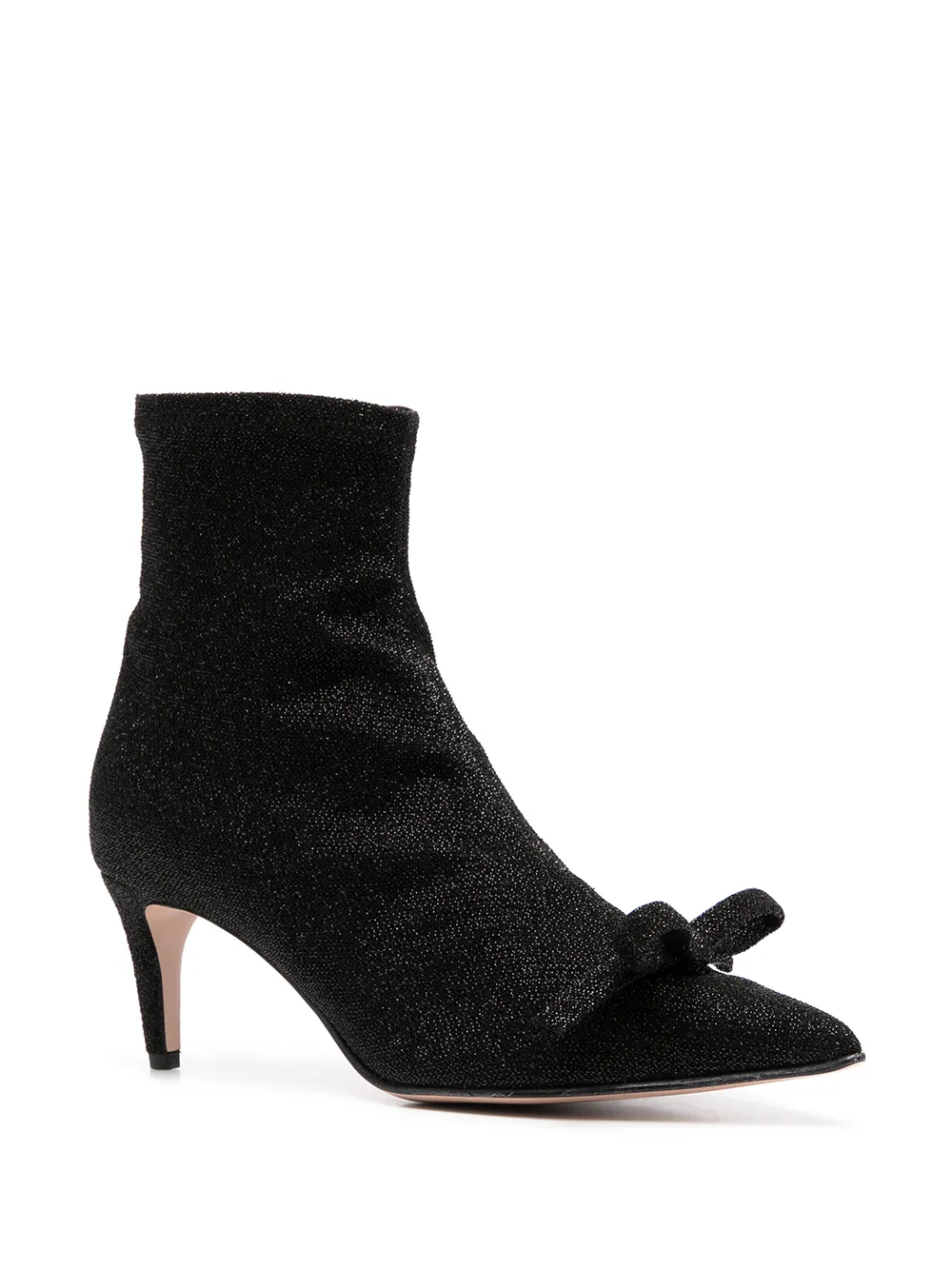 RED(V) Enkellaarzen met strikdetail Zwart