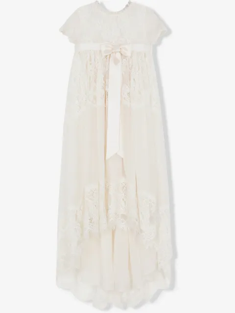 Dolce & Gabbana Kids spetsklänning med rosettdetalj