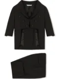 Dolce & Gabbana Kids single-breasted stretch-wool suit - Black