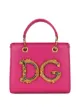 Imagem 1 de Dolce & Gabbana Bolsa tote de couro com placa de logo