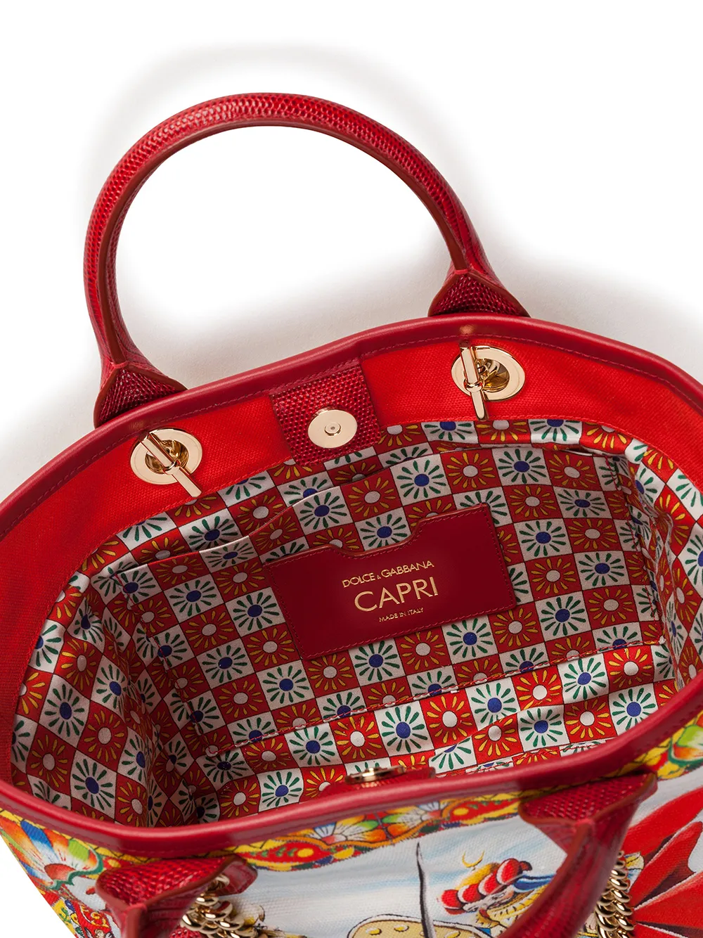 фото Dolce & gabbana сумка-тоут с графичным принтом