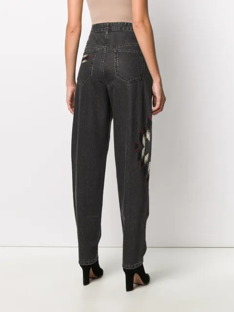 Embroidered Tapered Jeans - Farfetch