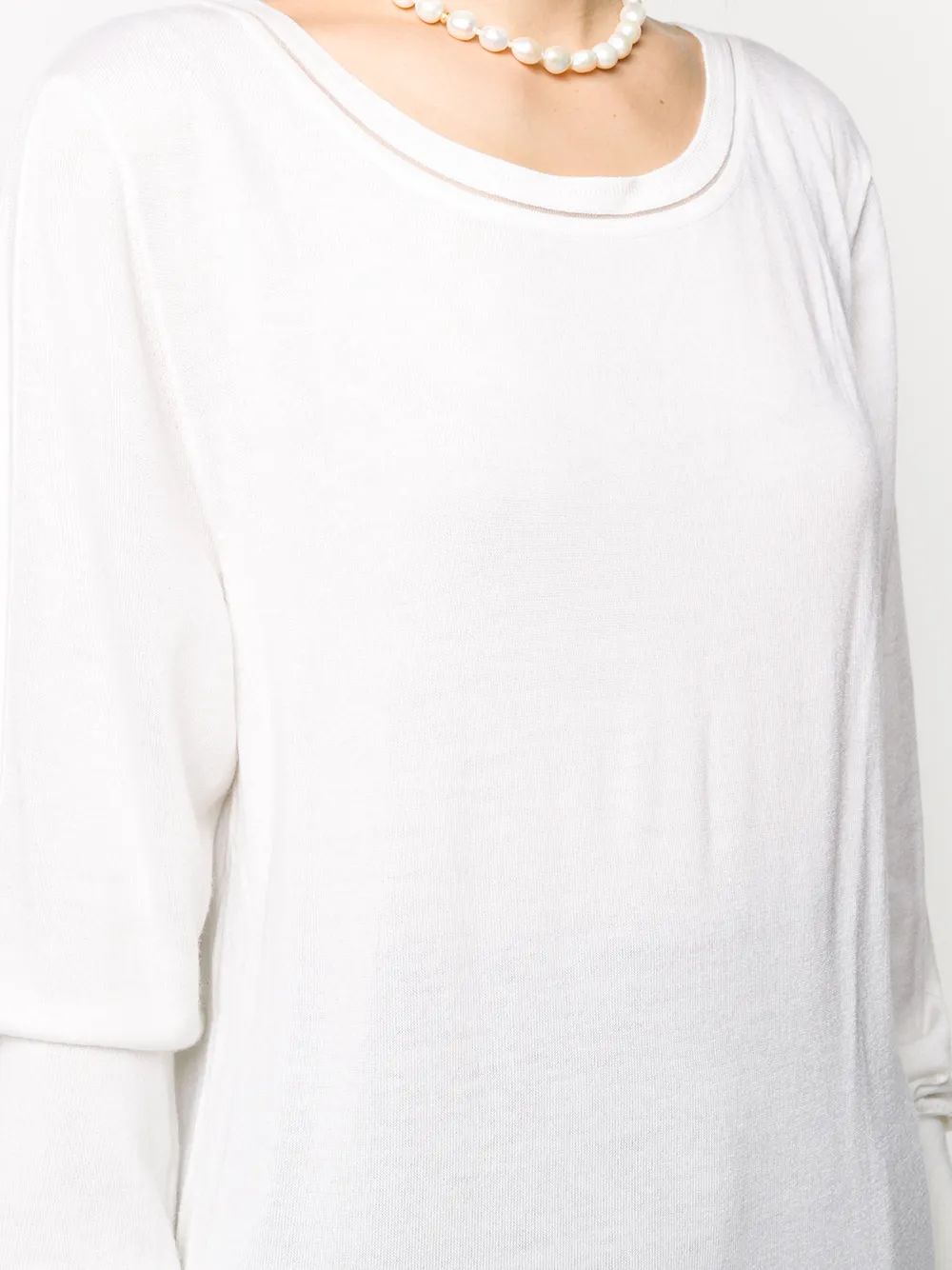 white basic jumper