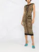Image 2 of Philipp Plein Maribelle leopard-intarsia fitted dress