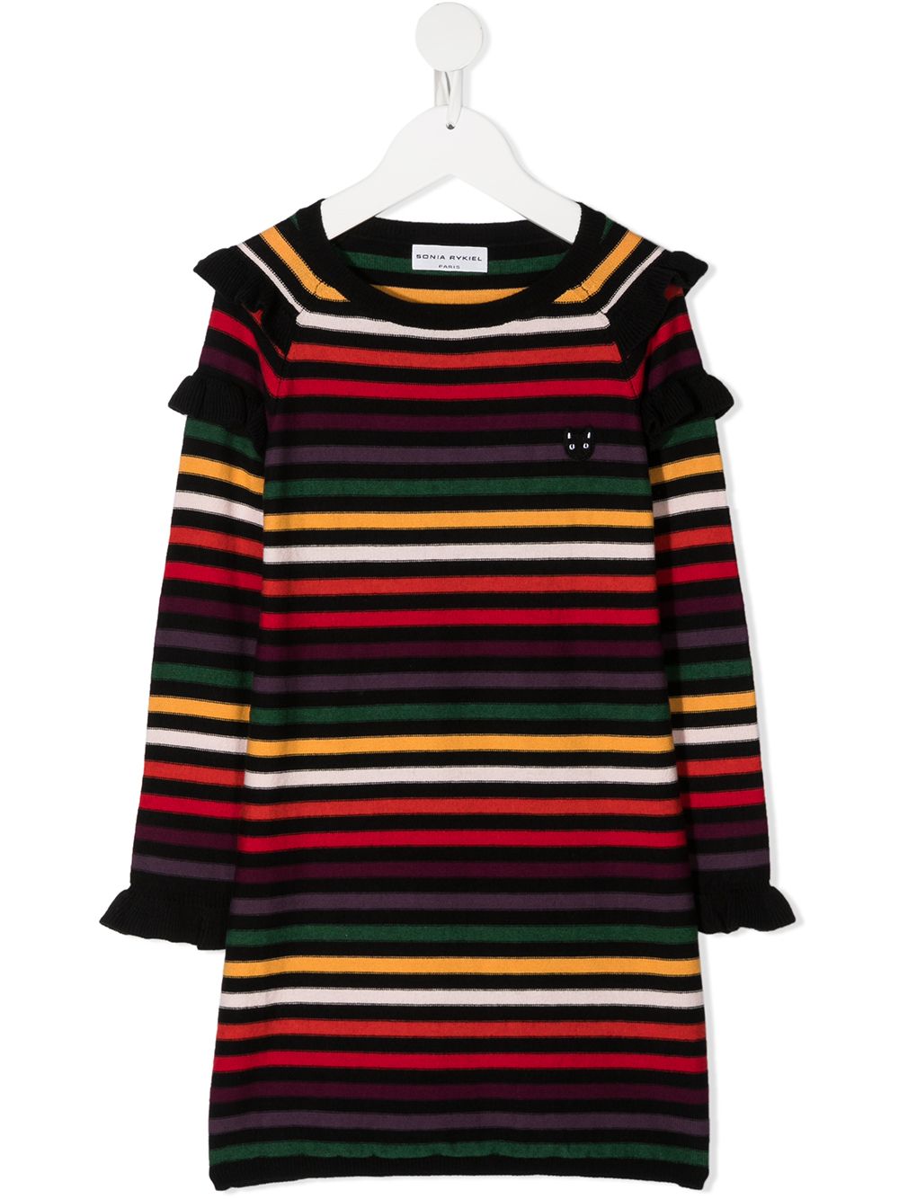 SONIA RYKIEL ENFANT STRIPED KNITTED DRESS