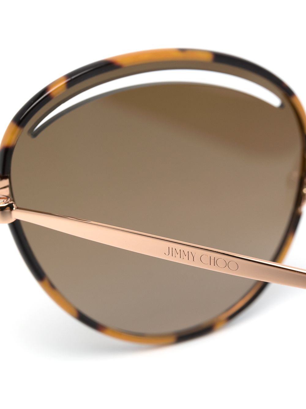 фото Jimmy choo eyewear солнцезащитные очки malyas в круглой оправе