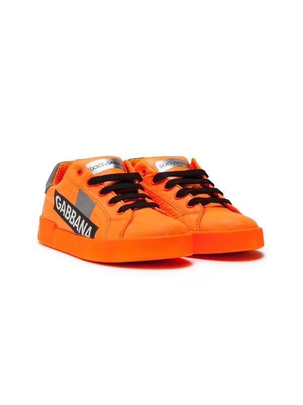 orange dolce and gabbana sneakers