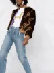 Gcds textured logo print bomber jacket