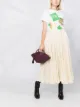 Image 2 of Jil Sander satin pleated midi-skirt