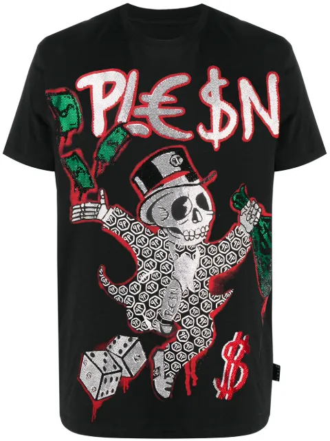 Philipp Plein Dollar-print cotton T-shirt
