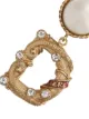 Image 2 of Dolce & Gabbana logo-plaque drop clip-on earrings