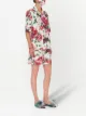Dolce & Gabbana three-piece peony-print pajama set