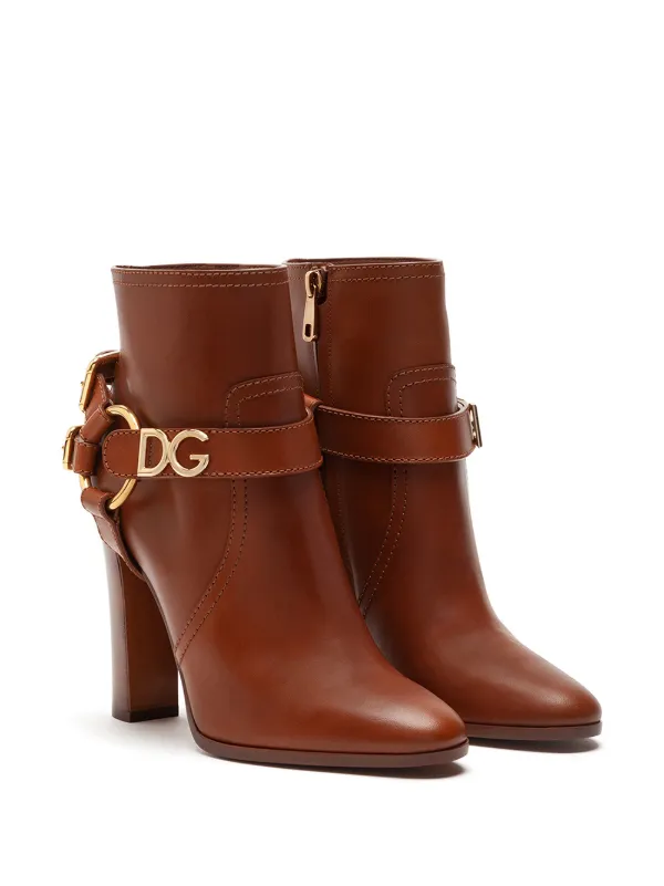 Gabbana Caroline logo ankle boots 