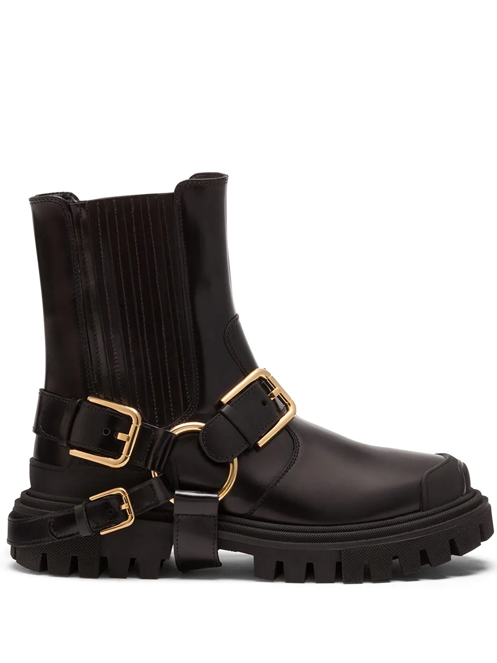 

Dolce & Gabbana botas con detalle de hebillas - Negro