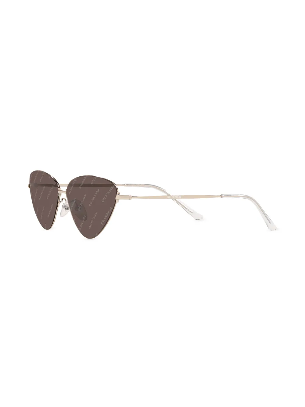Image 2 of Balenciaga Eyewear logo-lens cat-eye frame sunglasses