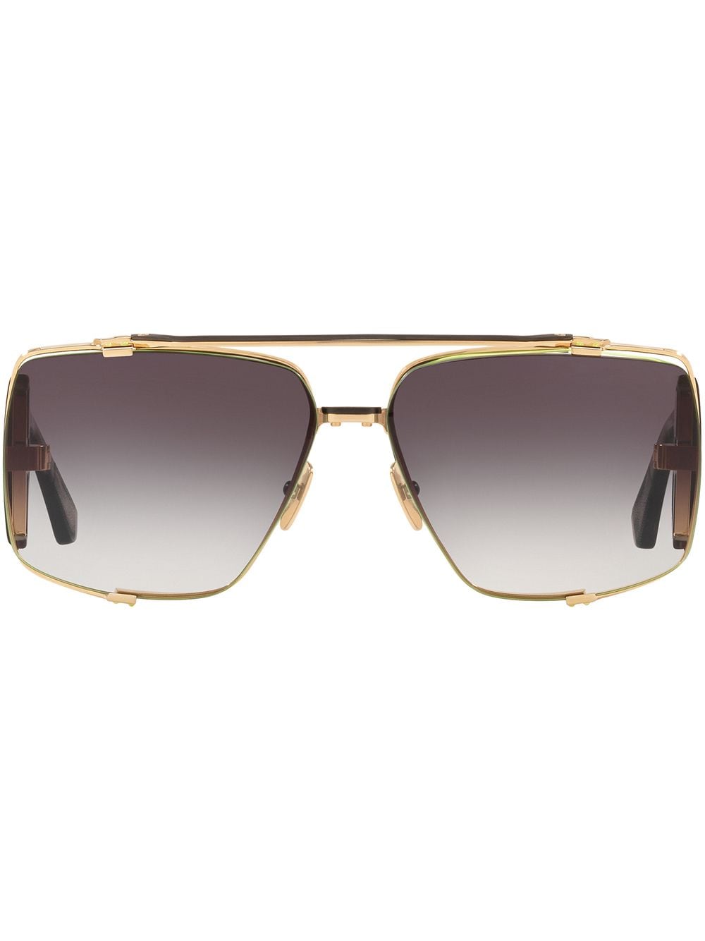 Shop Dita Eyewear Souliner-two Sunglasses In Gold