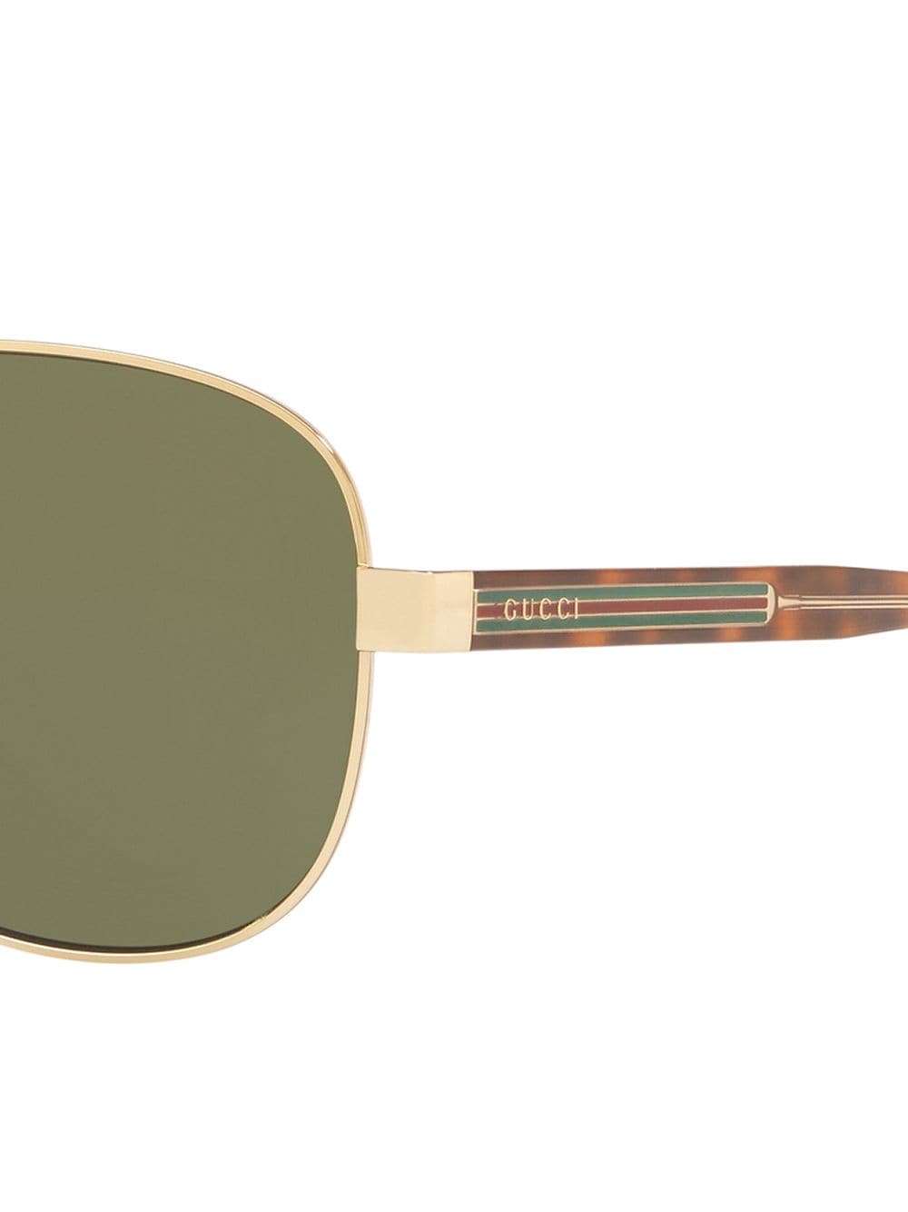 Shop Gucci Gg0528s Pilot-frame Sunglasses In Brown