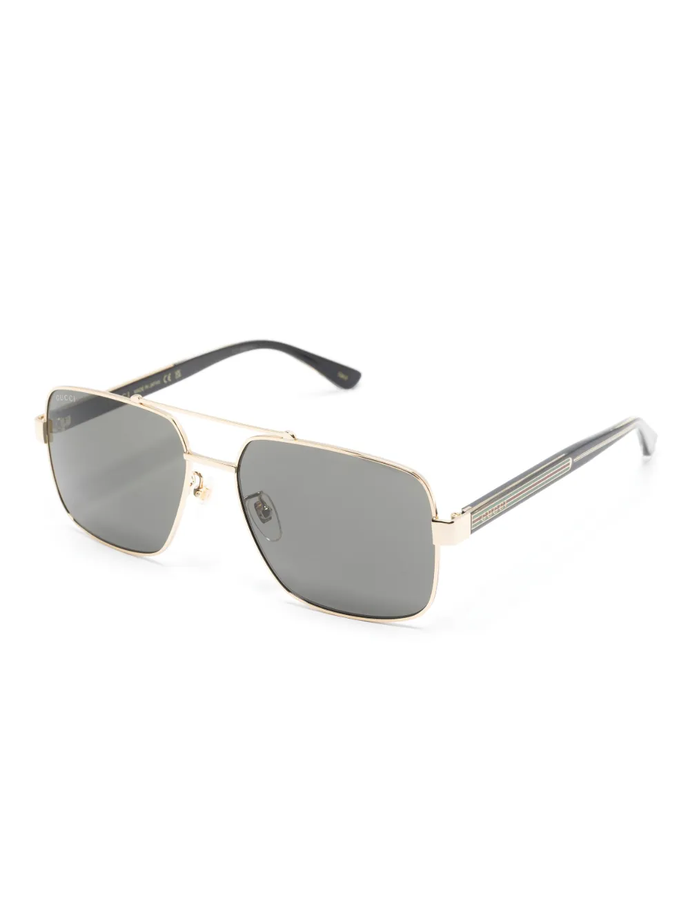 Gucci Eyewear Occhiali da sole con decorazione Web | Image 2