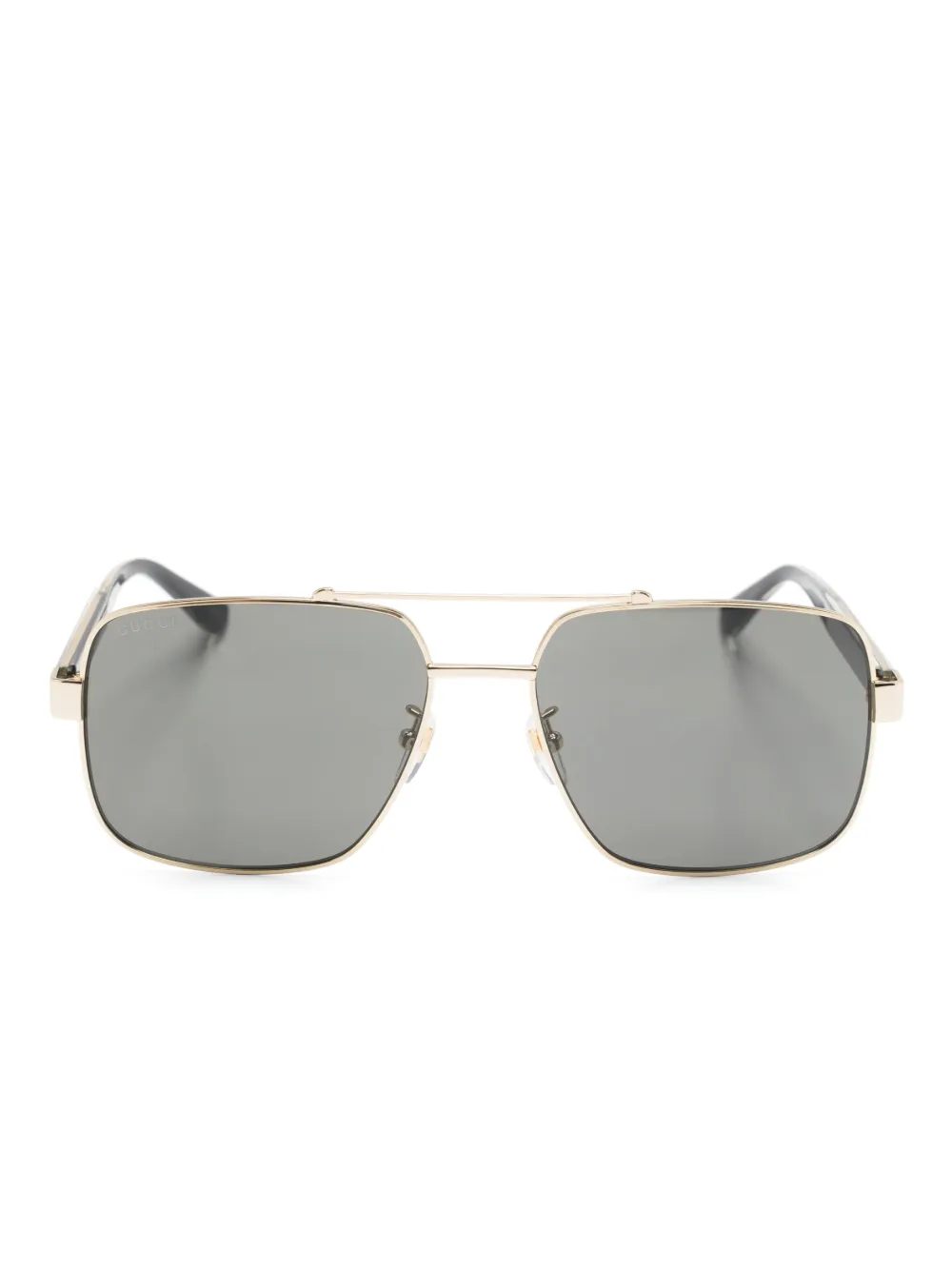 Gucci Eyewear Zonnebril met web-poten Goud