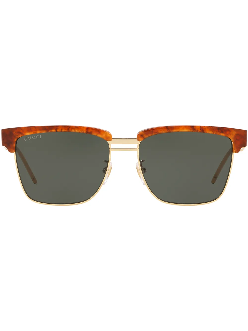 lunettes de soleil tintées à monture carrée