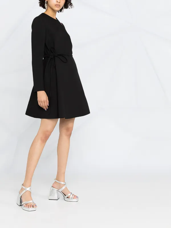 Valentino Garavani ベルテッド ドレス | ブラック | FARFETCH JP