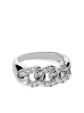 LEO PIZZO 18kt white gold Groumette diamond ring - Silver