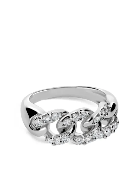 LEO PIZZO 18kt white gold Groumette diamond ring