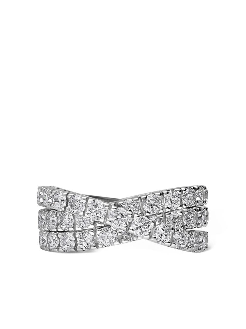 Leo Pizzo 18kt White Gold Crops Diamond Ring - Silver
