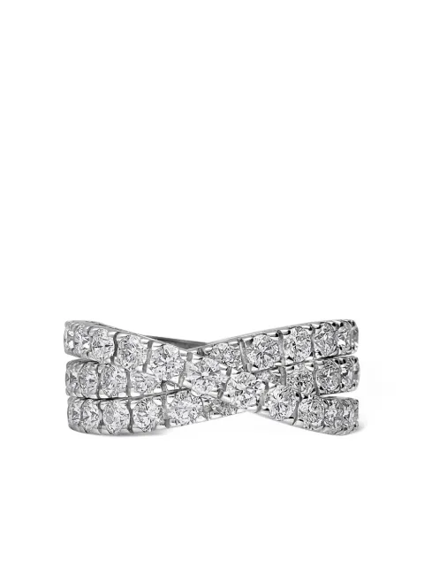 LEO PIZZO 18kt white gold Waves diamond ring