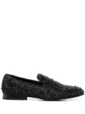 Philipp Plein crystal-accented moccasins - Black