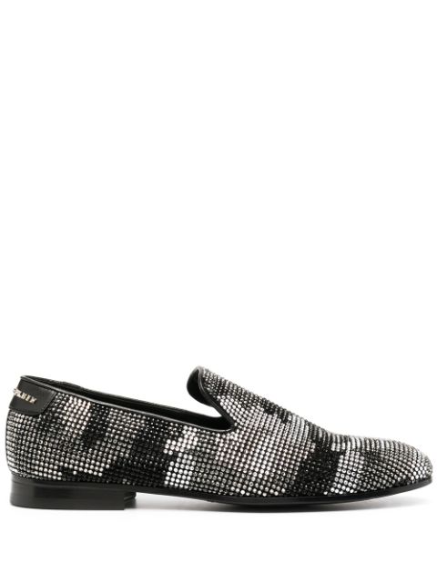 Philipp Plein embellished camouflage moccasin loafers Men