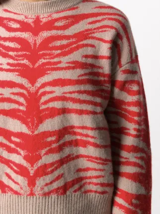 tiger-jacquard sweater展示图