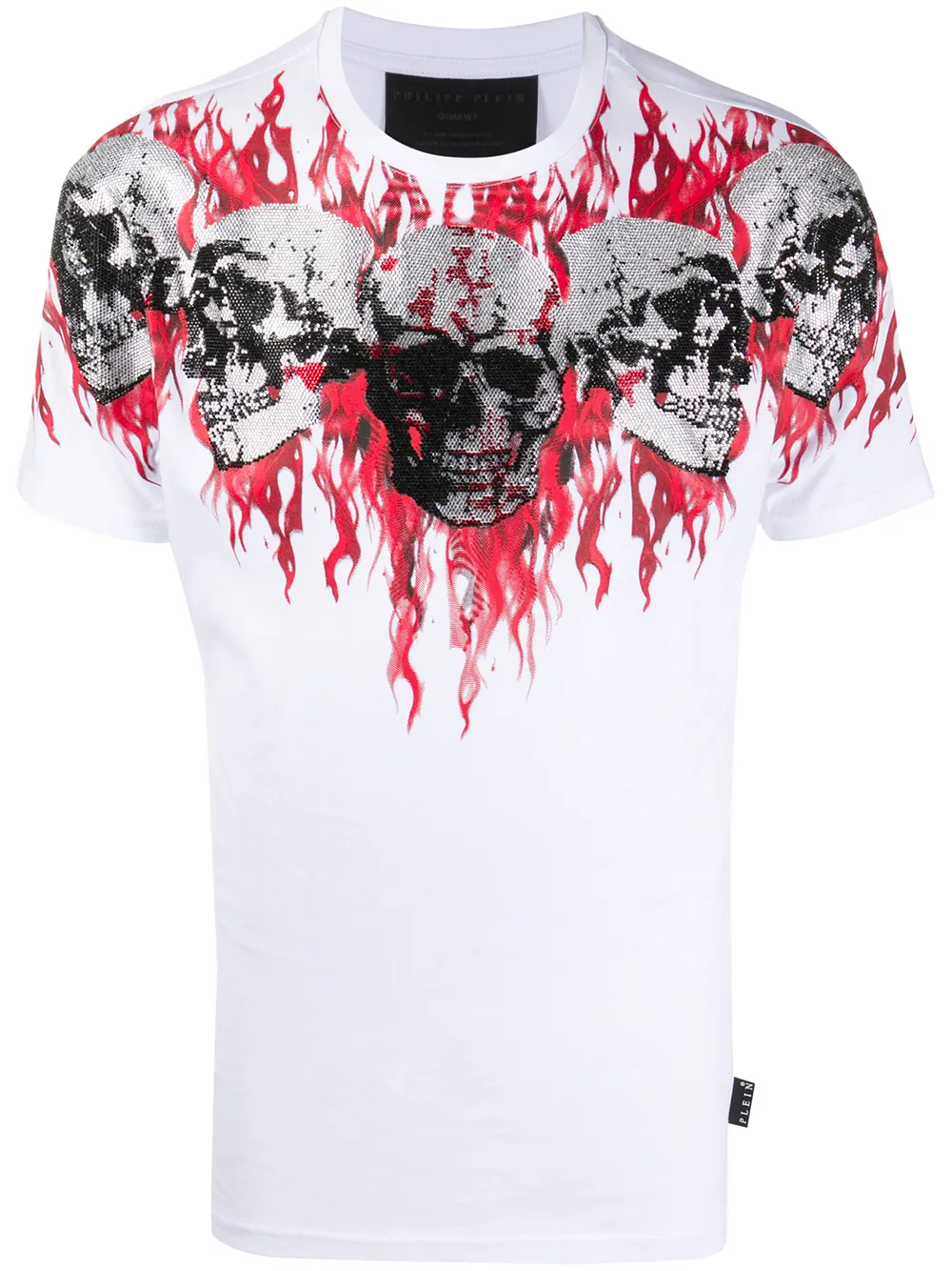 

Philipp Plein playera con motivo Skull - Blanco