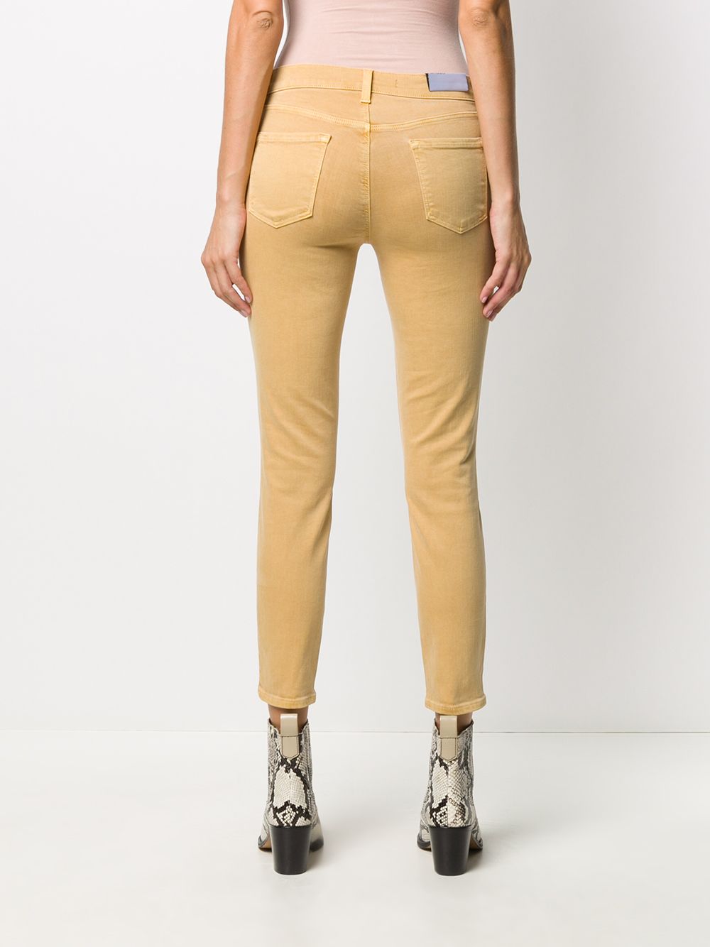 фото J brand mid rise cropped skinny jeans