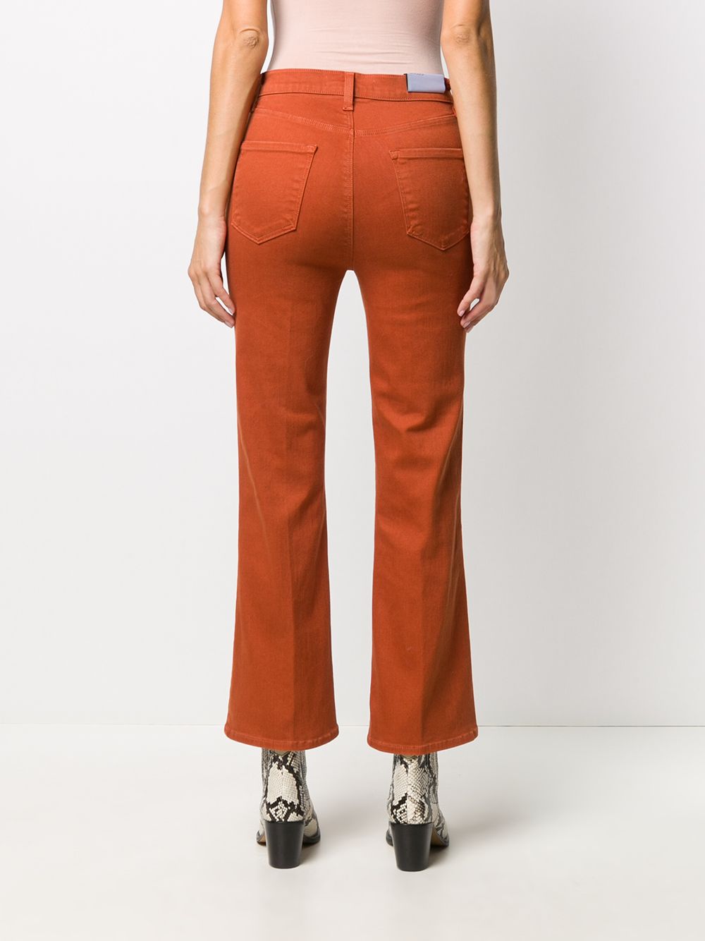 фото J brand cropped flare trousers