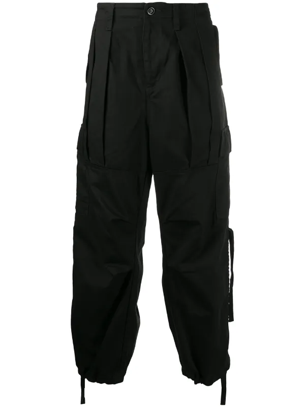 pleated cargo pants