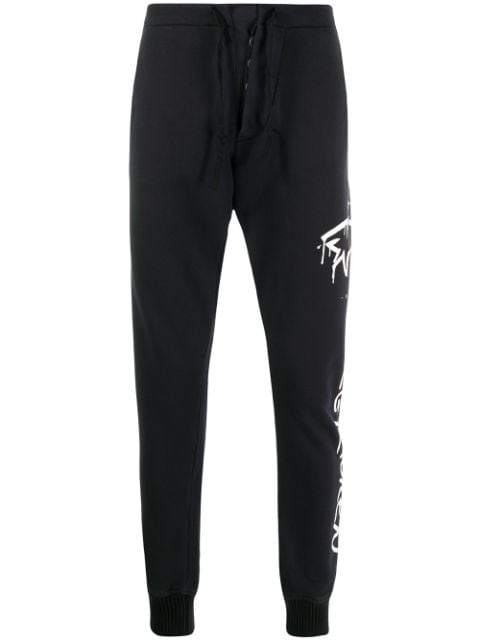 Paul & Shark shark-print track trousers