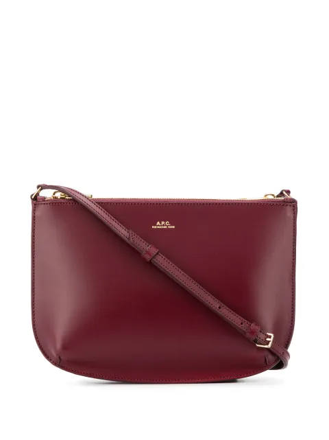 A.P.C. bolsa de hombro con sello del logo