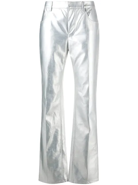 Philosophy Di Lorenzo Serafini flared metallic finish trousers