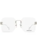 Balenciaga Eyewear BB rimless glasses - Silver